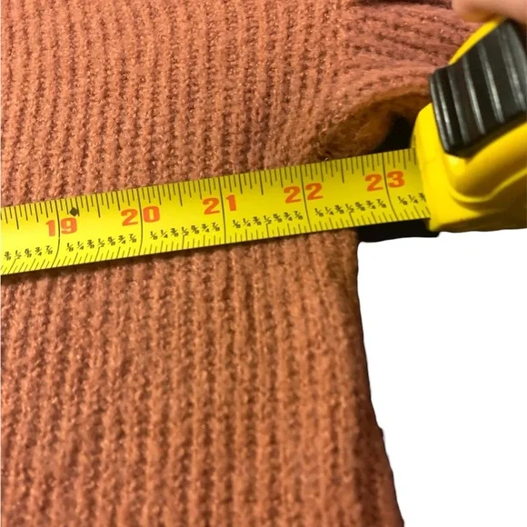 Love Tree small apricot sweater ballon sleeves hobo cozy oversized slouchy - Picture 6 of 10